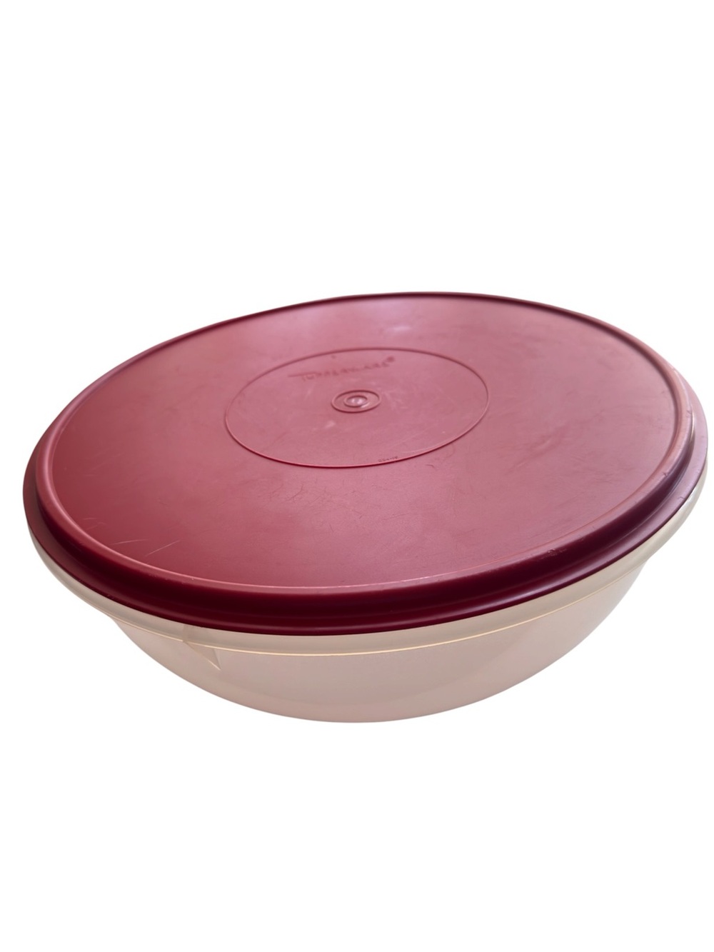 Vintage Tupperware Fix N Mix Bowl 274-1 Red Seal Lid 5 Qt 26 Cups Air Tight